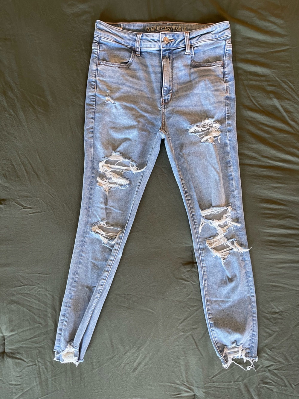 American Eagle Outfitters Light Blue Denim Skinny Jeans